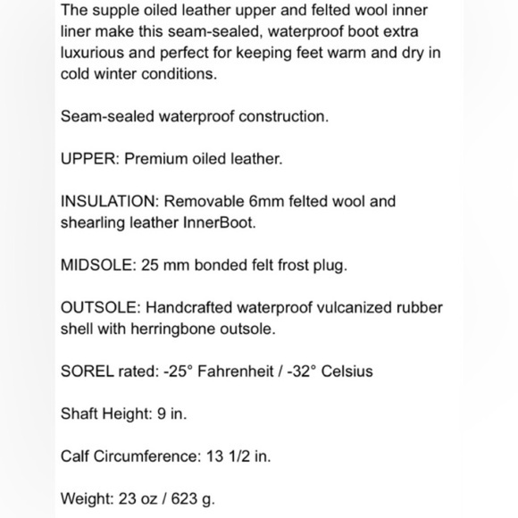 Sorel 1964 Premium Waterproof Duck Boots NL 1718-206, Women's size 10 - Picture 7 of 16